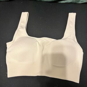 3 Elegant Cream Ribbed Bralette